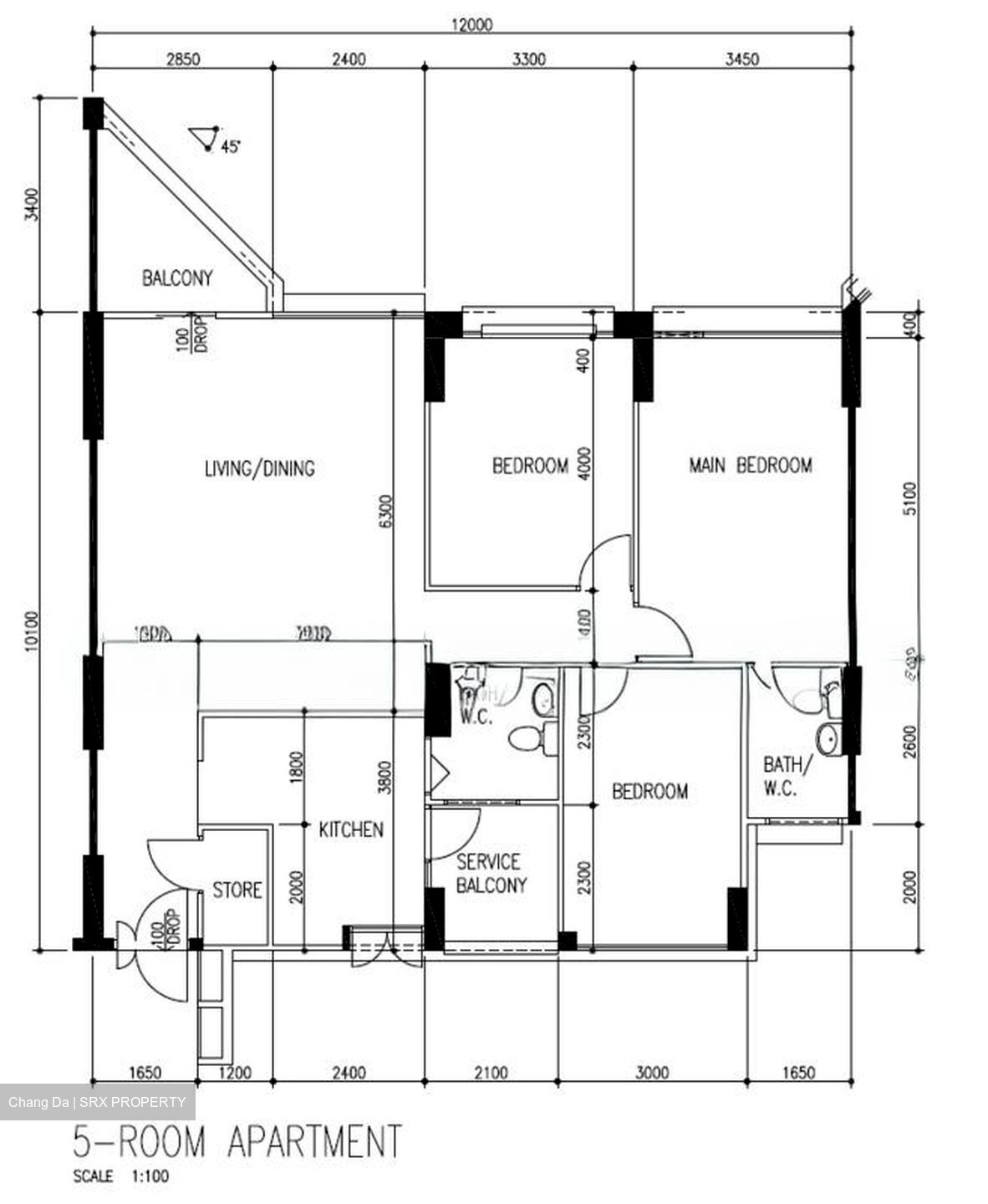 Blk 10 Bukit Batok Central (Bukit Batok), HDB 5 Rooms #588577501